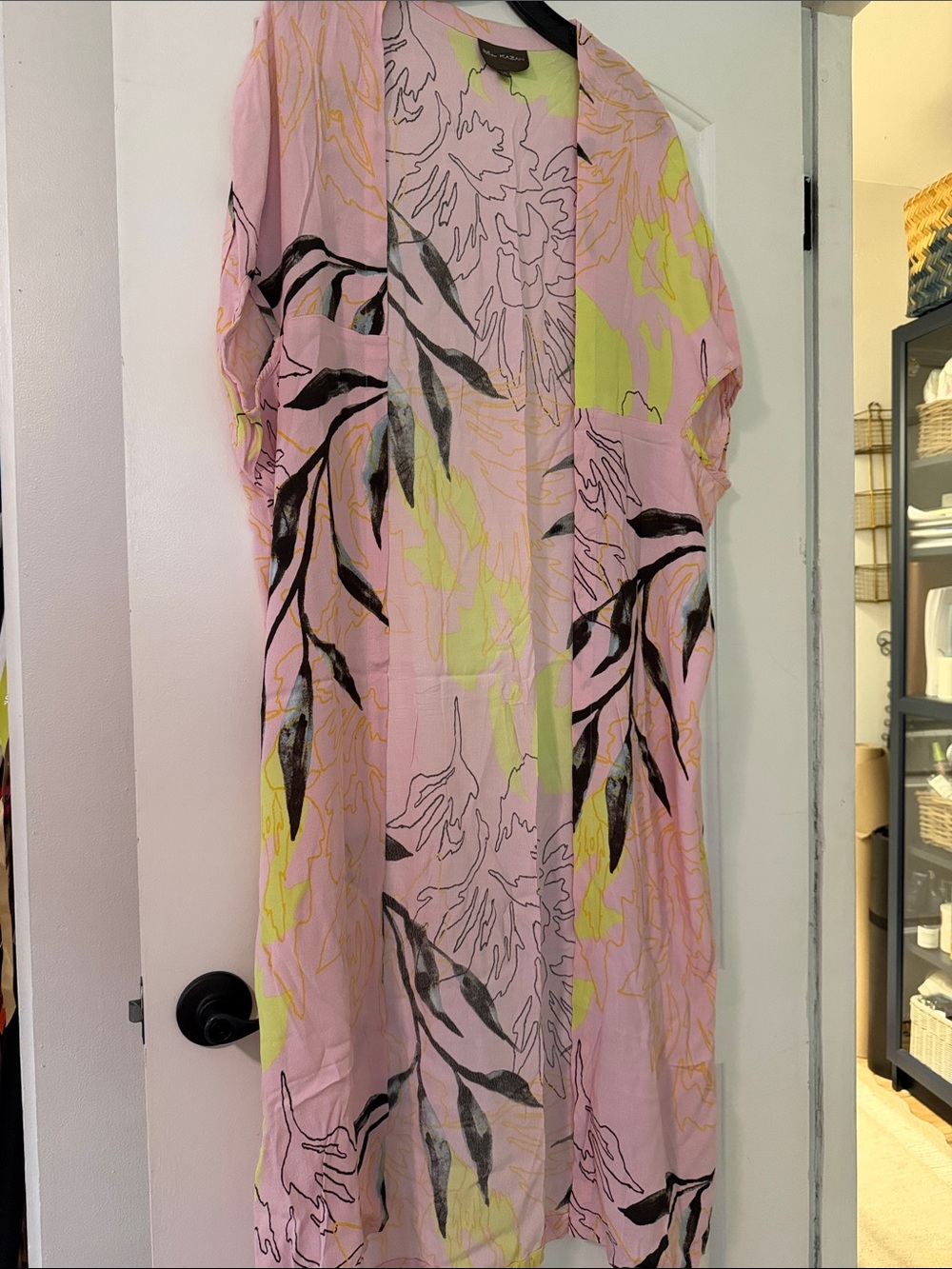 Paul & Joe Pastel Pink & Yellow Floral Kimono Top - Picture 3 of 3